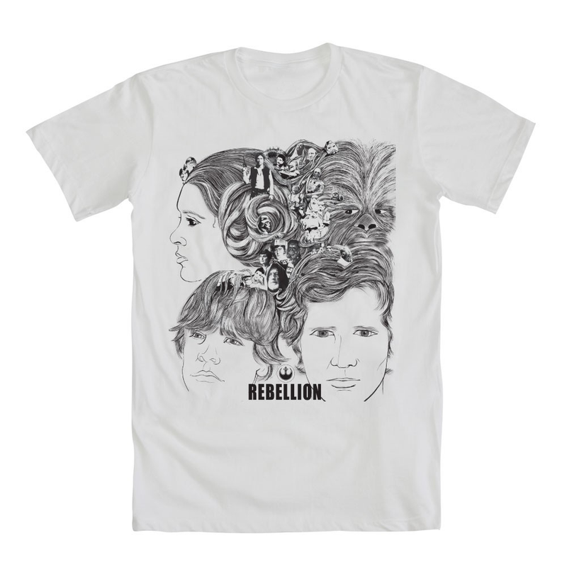 Illustration for article titled A collection of Star Wars t-shirts that can serve as your entire back-to-school wardrobe